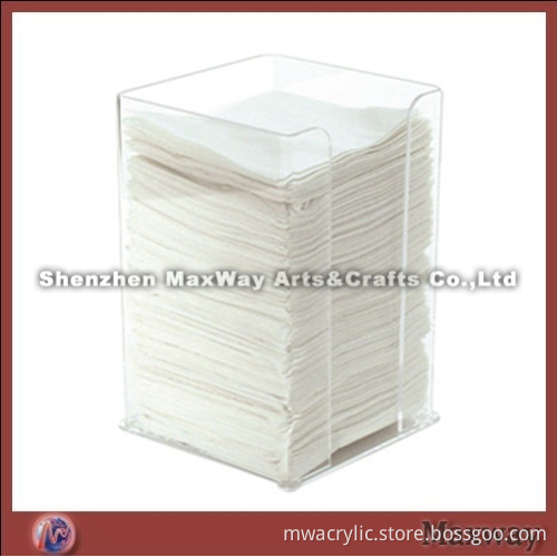 Clear Square Acrylic/Perspex High Quality Napkin Case/Box